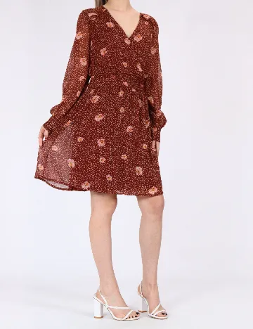 Rochie scurta Vero Moda, maro