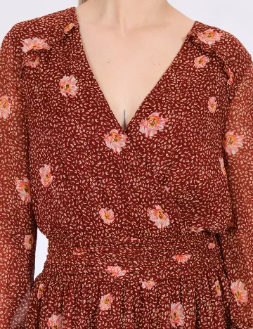 Rochie scurta Vero Moda, maro