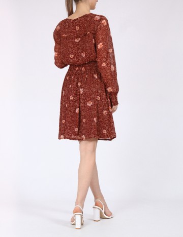 Rochie scurta Vero Moda, maro