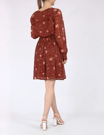 Rochie scurta Vero Moda, maro
