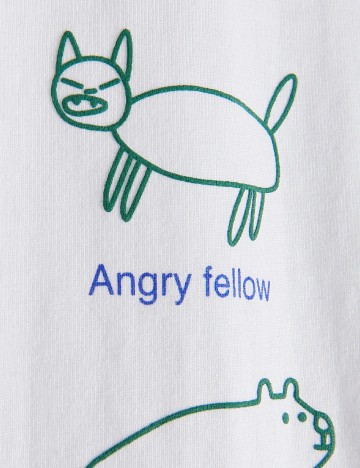 Tricou Oversize Reserved, alb