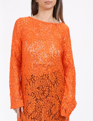 Rochie lunga Vero Moda, portocaliu