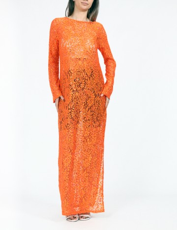 Rochie lunga Vero Moda, portocaliu