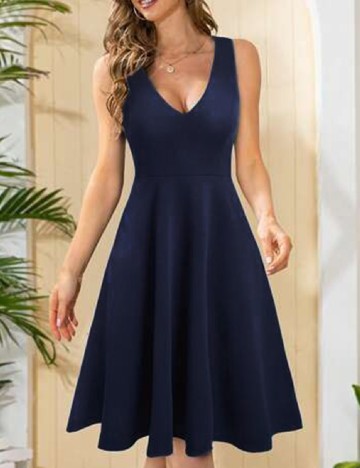 Rochie medie Homeyee, albastru