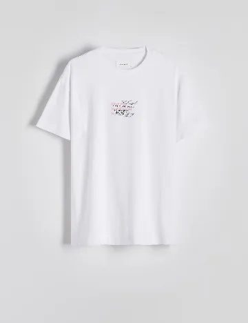 Tricou Reserved, alb
