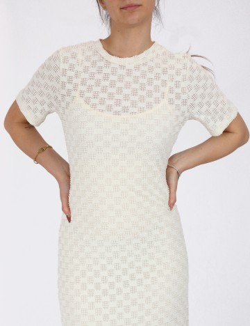 Rochie lunga Vero Moda, crem