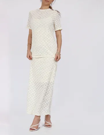 Rochie lunga Vero Moda, crem