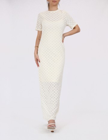 Rochie lunga Vero Moda, crem