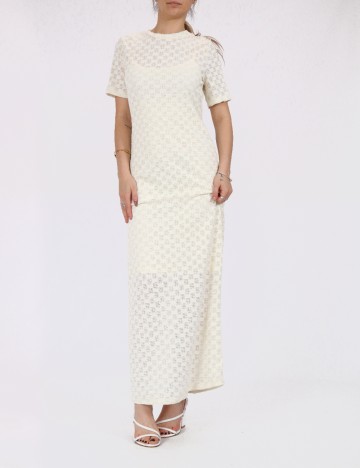 Rochie lunga Vero Moda, crem