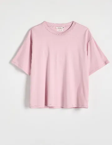 Tricou Oversize Reserved, roz
