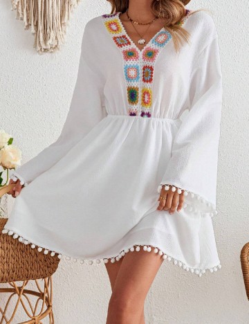 Rochie scurta SHEIN, alb