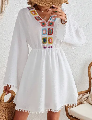 Rochie scurta SHEIN, alb