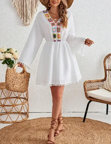 Rochie scurta SHEIN, alb