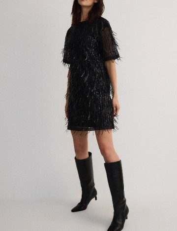 Rochie scurta Reserved, negru