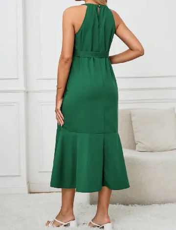 Rochie medie SHEIN Maternity, verde