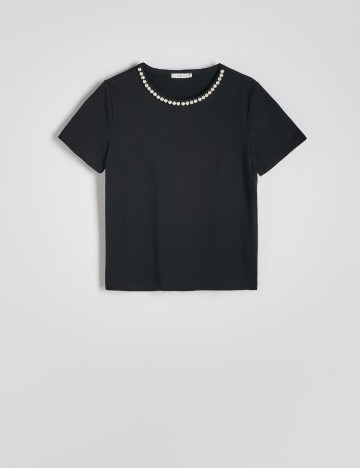Tricou Reserved, negru
