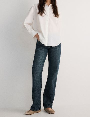Camasa Oversize Reserved, ecru