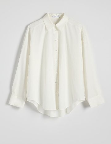 Camasa Oversize Reserved, ecru