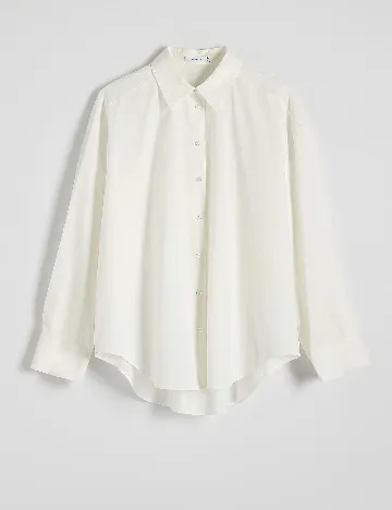 Camasa Oversize Reserved, ecru