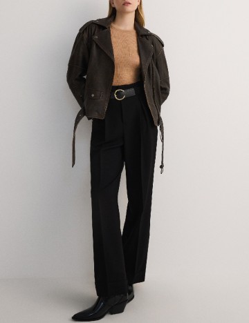 Pantaloni Reserved, negru