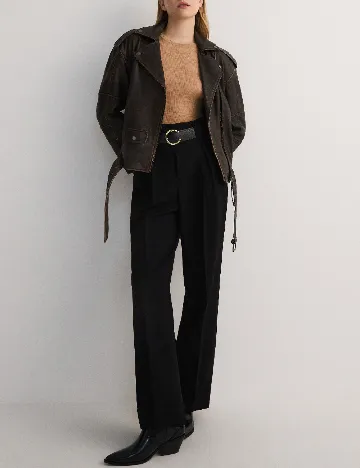 Pantaloni Reserved, negru