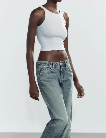Top Zara, gri