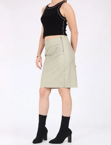 Fusta Vero Moda, verde deschis