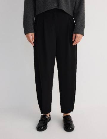 Pantaloni Reserved, negru