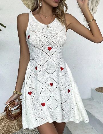 Rochie scurta SHEIN, alb