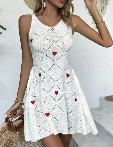 Rochie scurta SHEIN, alb