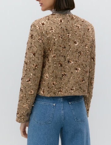 Blazer Reserved, maro deschis