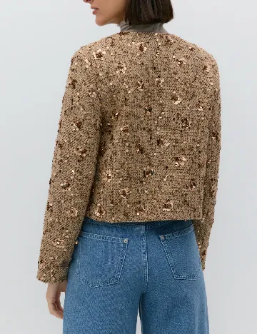 Blazer Reserved, maro deschis
