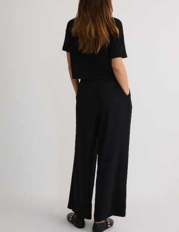Pantaloni Reserved, negru