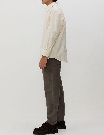 Camasa Oversize Reserved, ecru