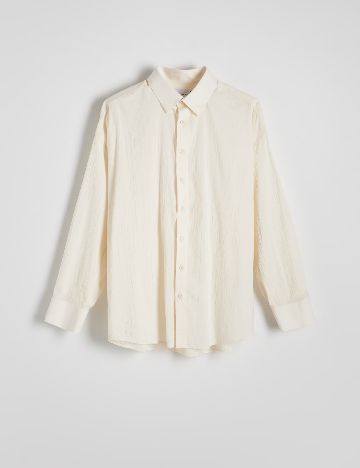 Camasa Oversize Reserved, ecru