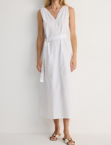 Rochie medie Reserved, alb
