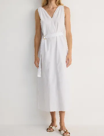 Rochie medie Reserved, alb