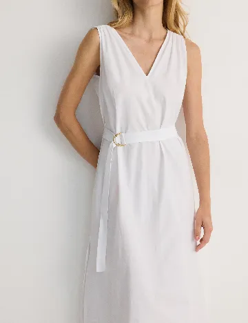 Rochie medie Reserved, alb