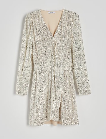 Rochie scurta Reserved, crem