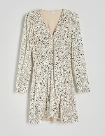 Rochie scurta Reserved, crem