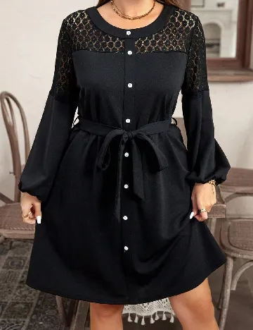 Rochie scurta SHEIN CURVE, negru