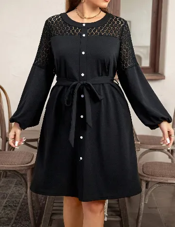 Rochie scurta SHEIN CURVE, negru