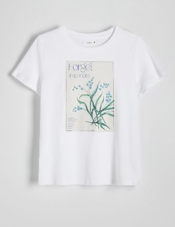 Tricou Reserved, alb