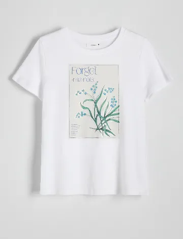 Tricou Reserved, alb