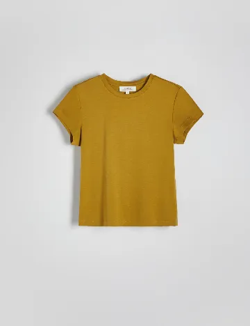 Tricou Reserved, verde oliv