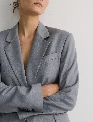 Sacou Oversize Reserved, gri