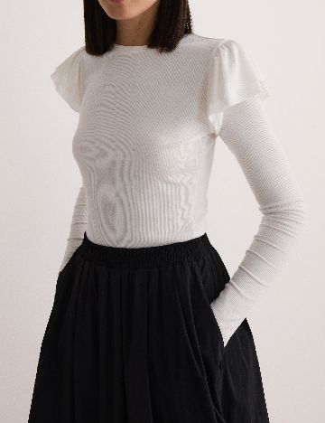Bluza Reserved, alb