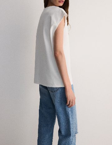 Tricou Reserved, alb
