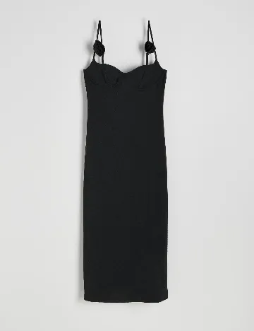 Rochie medie Reserved, negru
