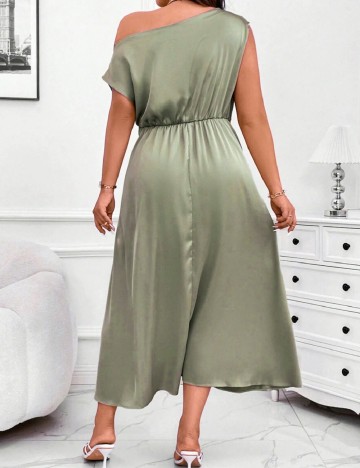 Rochie medie SHEIN CURVE, verde